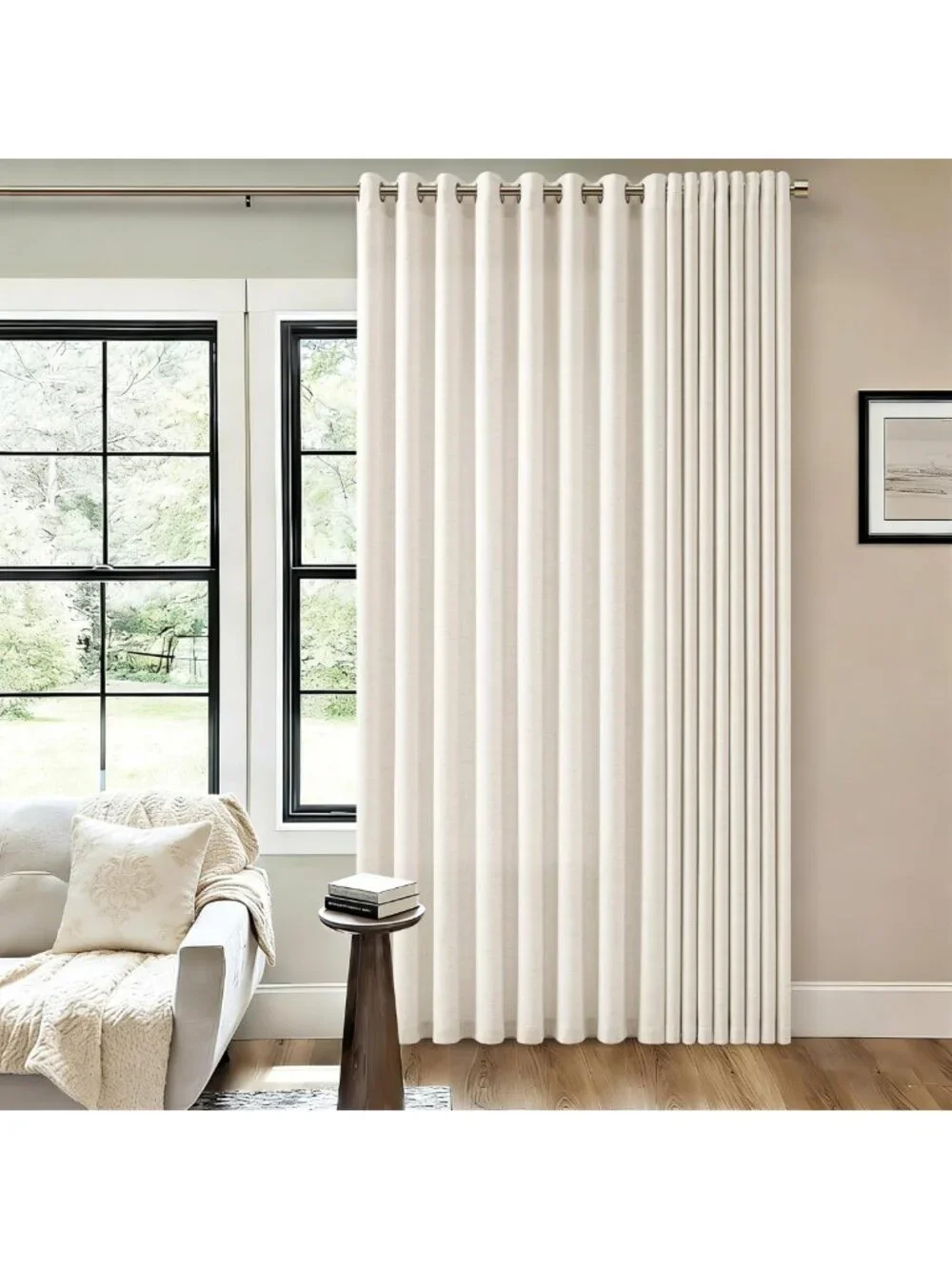 Extra Wide Linen Curtains 100